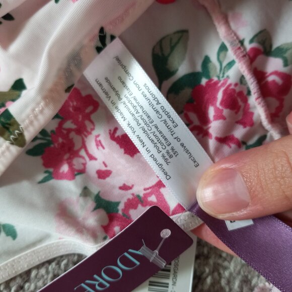 NWT Adore Me Meissa Push Up Set size 34A S pink floral - Picture 9 of 11